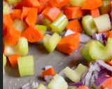 A picture of step 1 of Hearty Cabbage Red Lentil Soup.