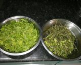 A picture of step 1 of Pudina powder.