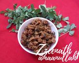 A picture of step 6 of Hyderabadi Kheema Methi.