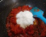 A picture of step 3 of Carrot Halwa stuffed Chila with Rabdi.