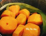Hình bước làm 1 của món Khoai lang bọc phô mai chiên xù