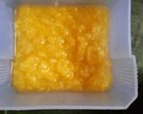 A picture of step 3 of Mango shrikhand ice-cream.