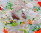 Hình bước làm 3 của món Cháo lòng tim,lưỡi và huyết