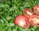 A picture of step 7 of Palak dal.
