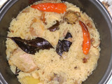 Nasi gurih ayam rempah