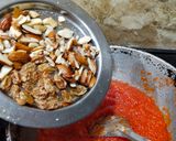 A picture of step 5 of Rava Kesri Halwa Kesri Bath.