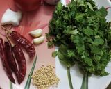 A picture of step 1 of Mint chutney.