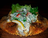 A picture of step 13 of Mike's Poseidon Platter With Dungeness Crab Side Salad.