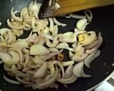 A picture of step 1 of Gongura Chicken Fry.