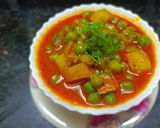 आलु मटार भाजी (aloo matar bhaji recipe in marathi) रेसिपी स्टेप 9 फोटो 