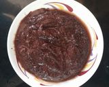 A picture of step 4 of Kokam chutney.