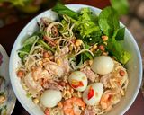 Hình bước làm 5 của món Phở Sắn Quế Sơn Trộn Tôm Thịt