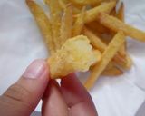 Foto langkah ke 7 dari resep #27 Kentang Goreng Garing dan Renyah (tips; tanpa rebus + tanpa dibekukan).