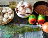 Фото кроку 1 до ПП Гречка с курицей и грибами.