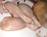 A picture of step 1 of Chicken masala broast.