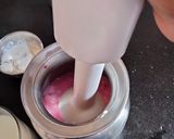 A picture of step 2 of Pink malai shake easy and quick.