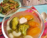 Foto langkah ke 4 dari resep Sup Ayam Makaroni.