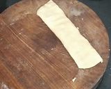 A picture of step 3 of Schezwan veggie roti Roll.