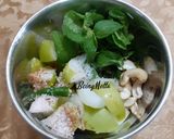 A picture of step 2 of Minty Ber Chutney/ Minty- Jujube Chutney.