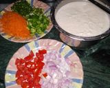 A picture of step 2 of Poha uttapam.