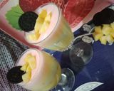 A picture of step 5 of Trifle😋.