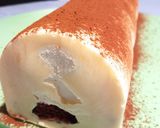 Une image de l'étape 7 de Bûche nougat poire.