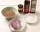 A picture of step 1 of Lentil Salad.