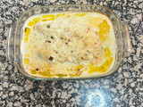 Filetes de merluza al horno con salsa de vino 🍷 y nata!!!