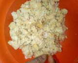 A picture of step 2 of Yam balls.