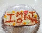 A picture of step 5 of First month newyear cake.