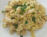 A picture of step 2 of Cous cous salad with prawns and chickpeas.
