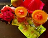 A picture of step 3 of Orange Papaya juice.