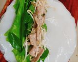 Hình bước làm 4 của món Phở cuộn