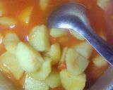 A picture of step 17 of Rice and Irish potato (Waru) #Endofyearchallenge.
