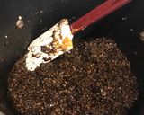 A picture of step 5 of Peanut Butter, Coconut and Chocolate NO BAKE Cookies.