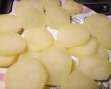 A picture of step 1 of Potato and rosemary stack.