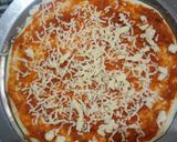 A picture of step 8 of Capsicum Onion Cheese Pizza.