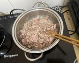 Hình bước làm 2 của món Mướp Hương Xào Thịt Bò