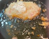 A picture of step 6 of Tonkatsu (pork cutlet).