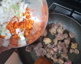 Foto del paso 2 de la receta: Entrecot con salsa de carne y verduras frescas
