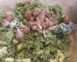 Foto del passaggio 5 della ricetta Sformato di riso agli spinaci con salsiccia dei nebrodi