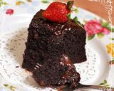A picture of step 7 of Super Moist Steamed Chocolate Cake Champion NO Mixer NO Oven.