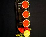 A picture of step 3 of Strawberry shots.