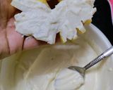 A picture of step 3 of Sophisticated Pineapple Sandesh.