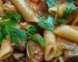 Foto del paso 12 de la receta: Penne Rigate guisado con Salchicha. Panceta & más