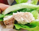 Hình bước làm 6 của món Cá Ngừ Hấp Cuốn Bánh Tráng