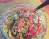 A picture of step 1 of Fresh and zingy guacamole.
