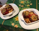 Une image de l'étape 7 de Poivrons farcis bœuf champignons au parmesan.