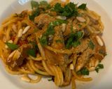 A picture of step 4 of Pan-Fried Spaghetti with Canned Mackerel.
