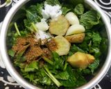 A picture of step 2 of Coriander Mint Chutney.